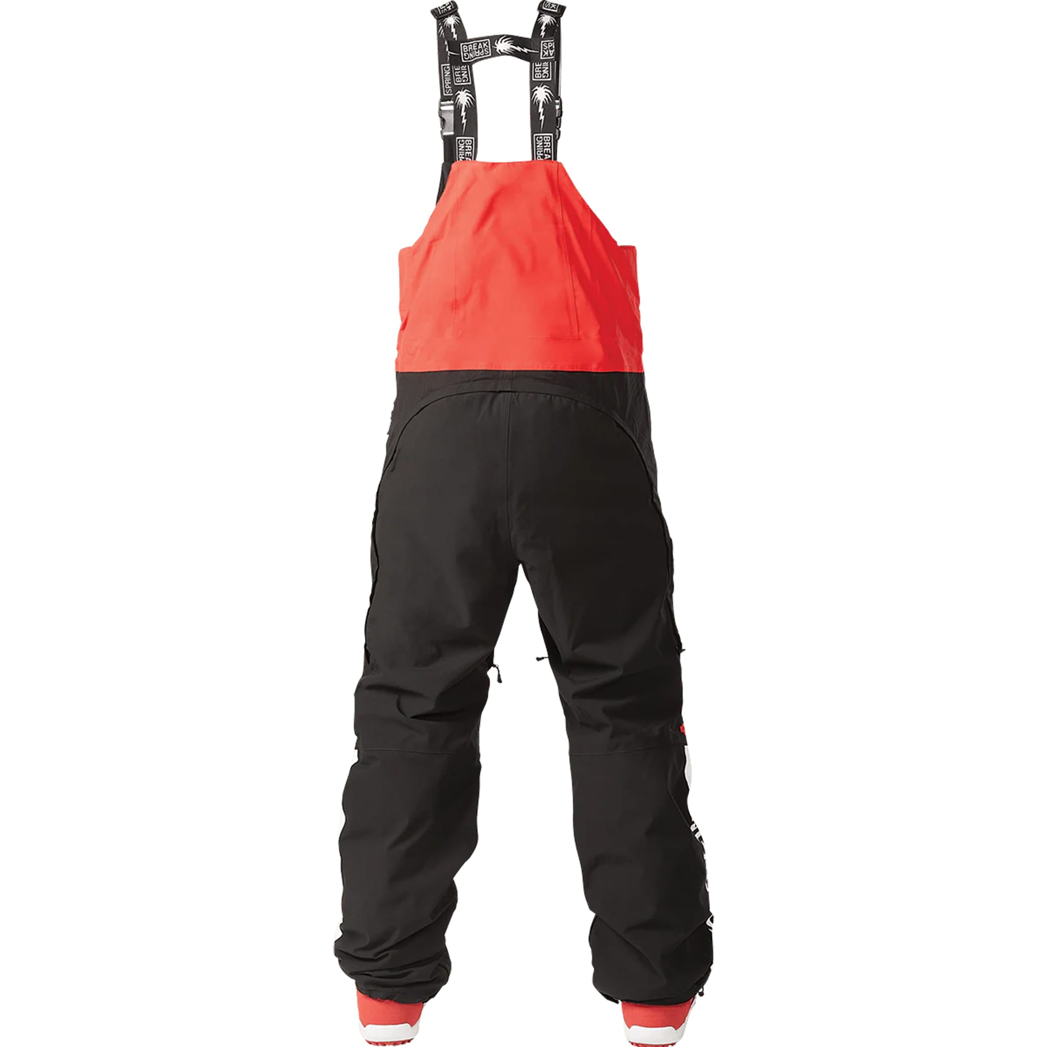 ThirtyTwo Spring Break X Powder Bib Red Black Mens Snowboard Pants