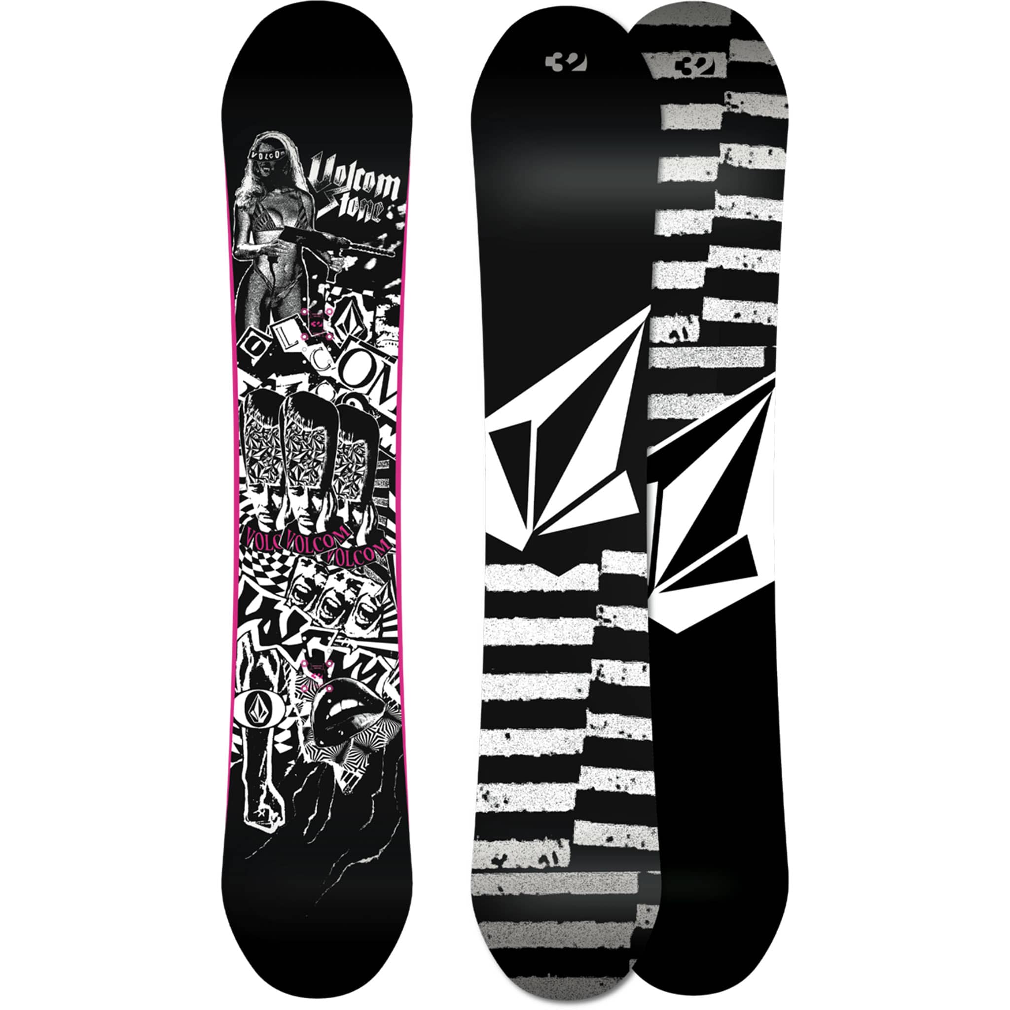 ThirtyTwo Volcom Creedler Wide Snowboard Black 2027 Snowboard