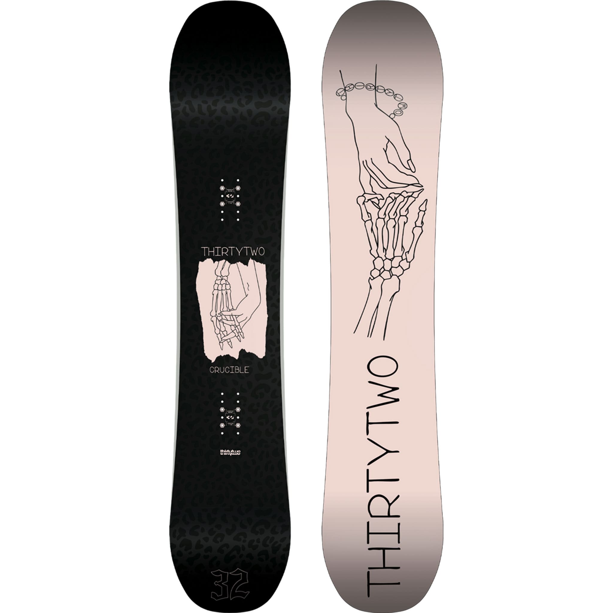 ThirtyTwo Women's Crucible Snowboard Black 2027 Womens Snowboards