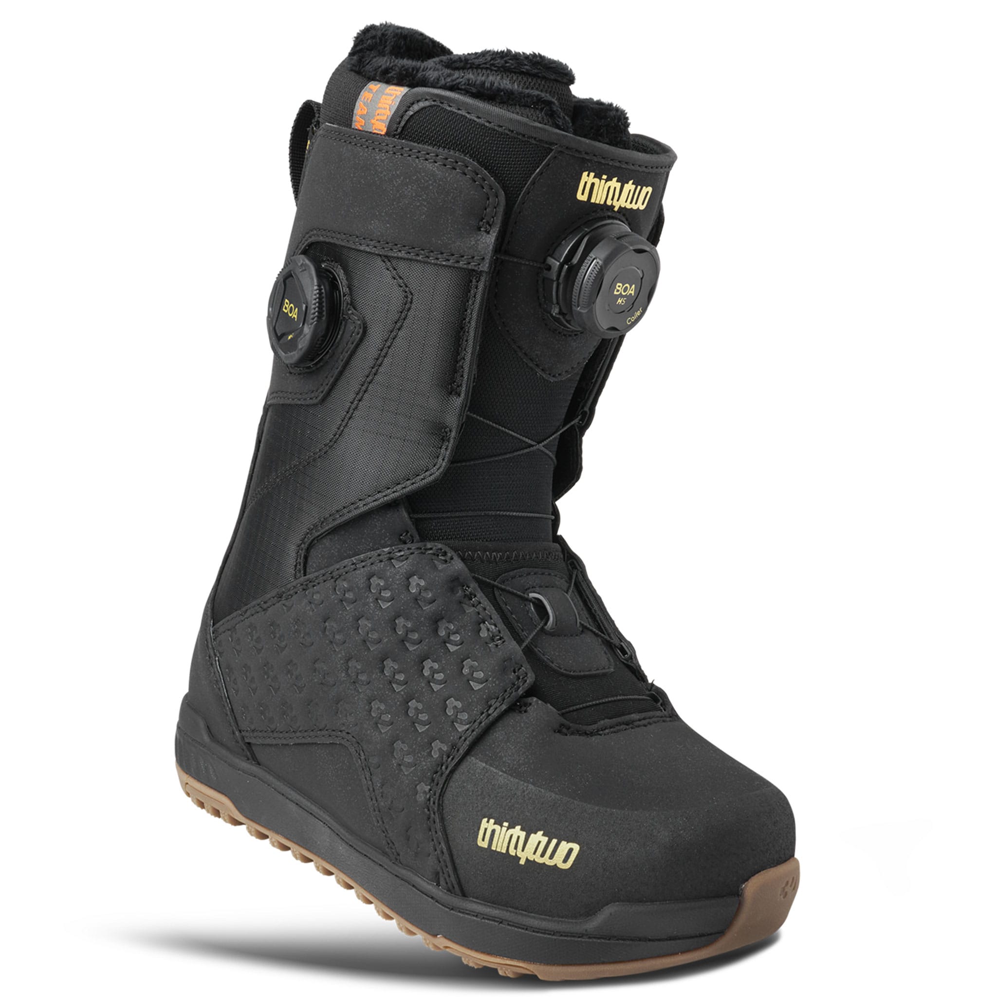 ThirtyTwo Women's Lashed Double Boa Snowboard Boot Black Gold 2027 Womens Snowboard Boots
