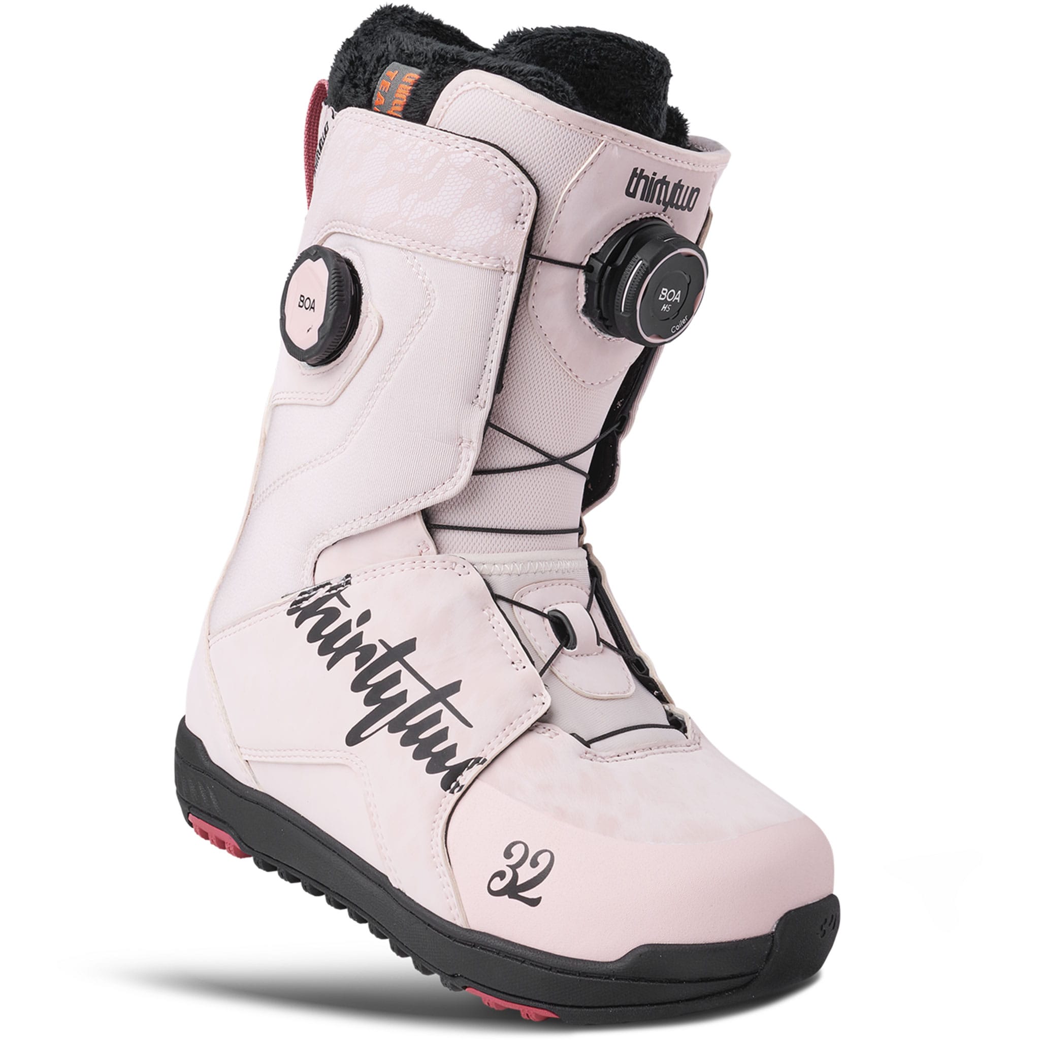 ThirtyTwo Women's Lashed Double Boa Snowboard Boot Pink 2027 Womens Snowboard Boots