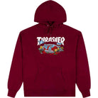 Thrasher Blood Bath Hoodie Maroon Sweatshirts