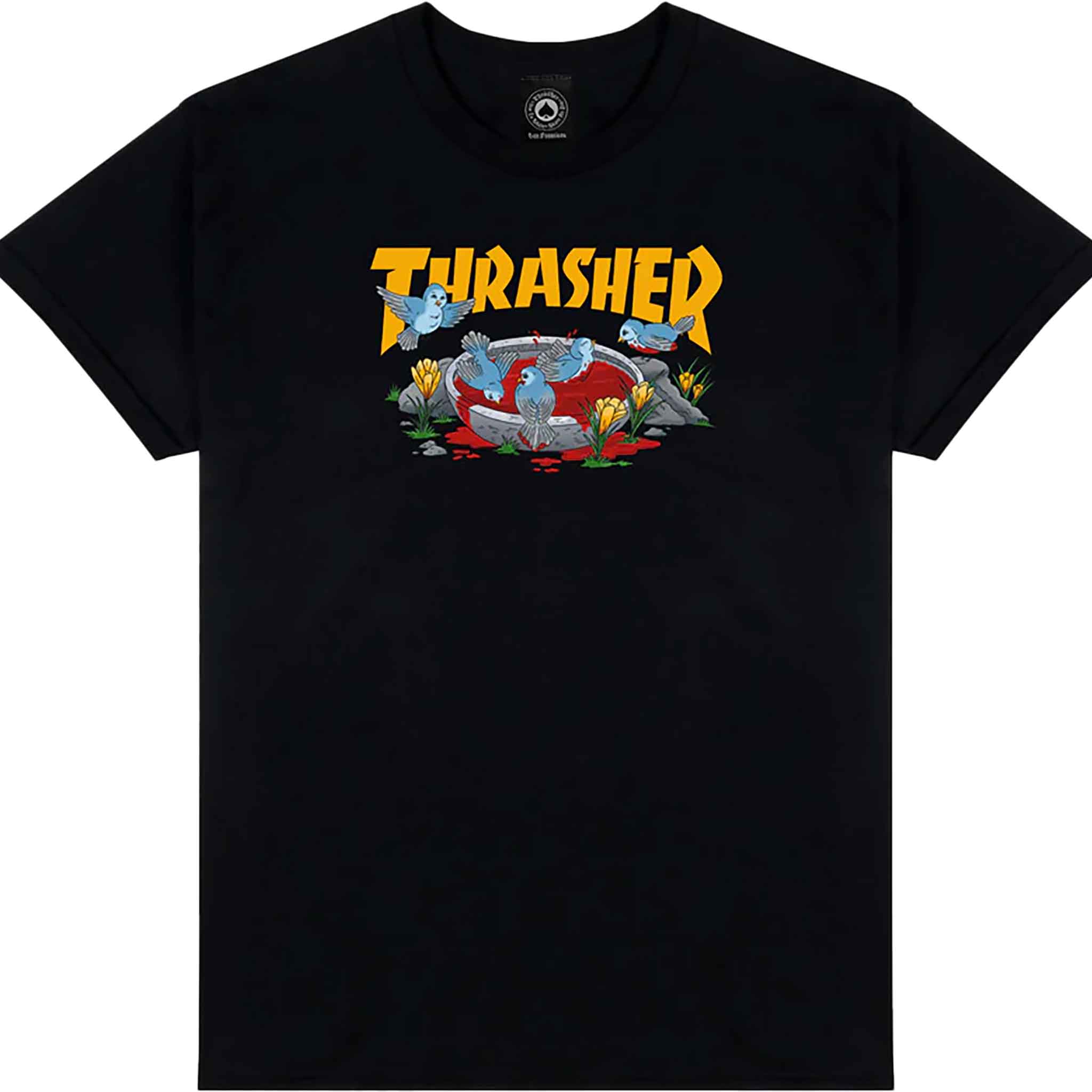 Thrasher Blood Bath Tee Black – T Shirt - Sanction Skate And Snow