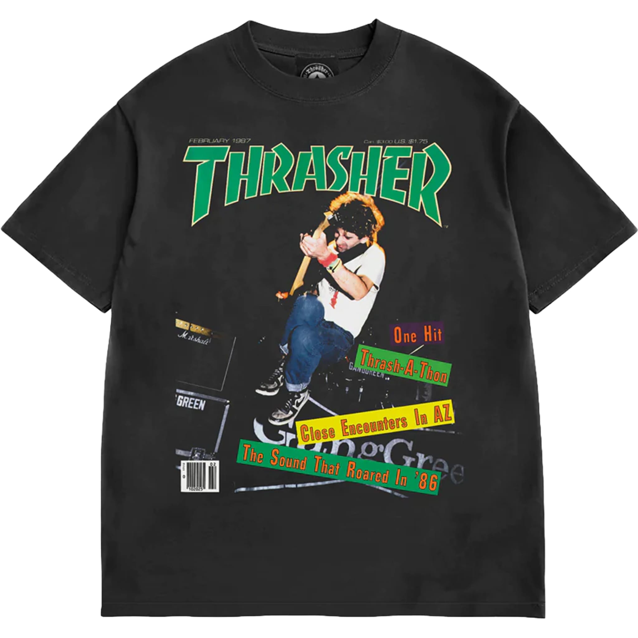 Thrasher February 1987 Vintage T-Shirt Black T Shirt