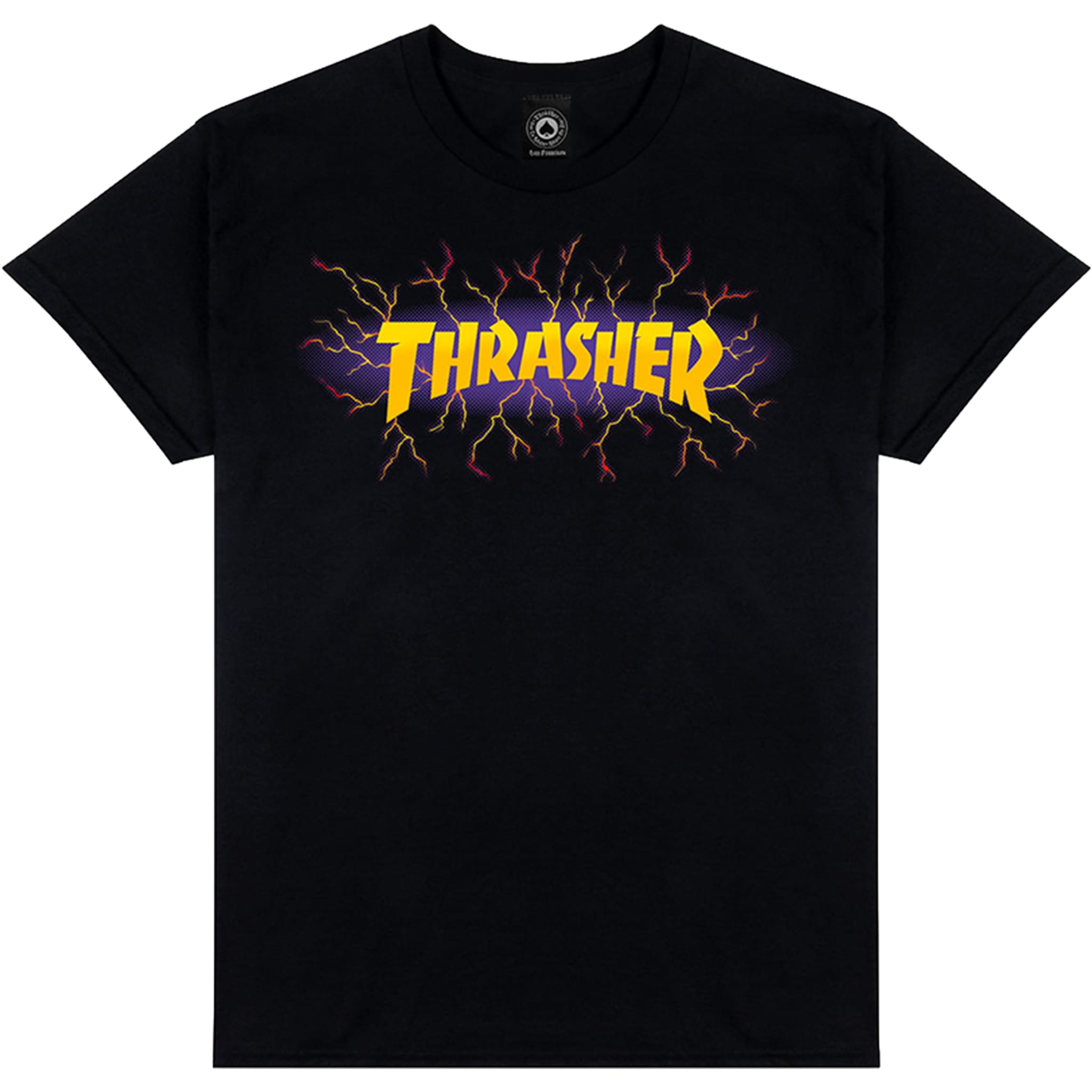 Thrasher Lightning T-Shirt Black - Sanction Skate And Snow