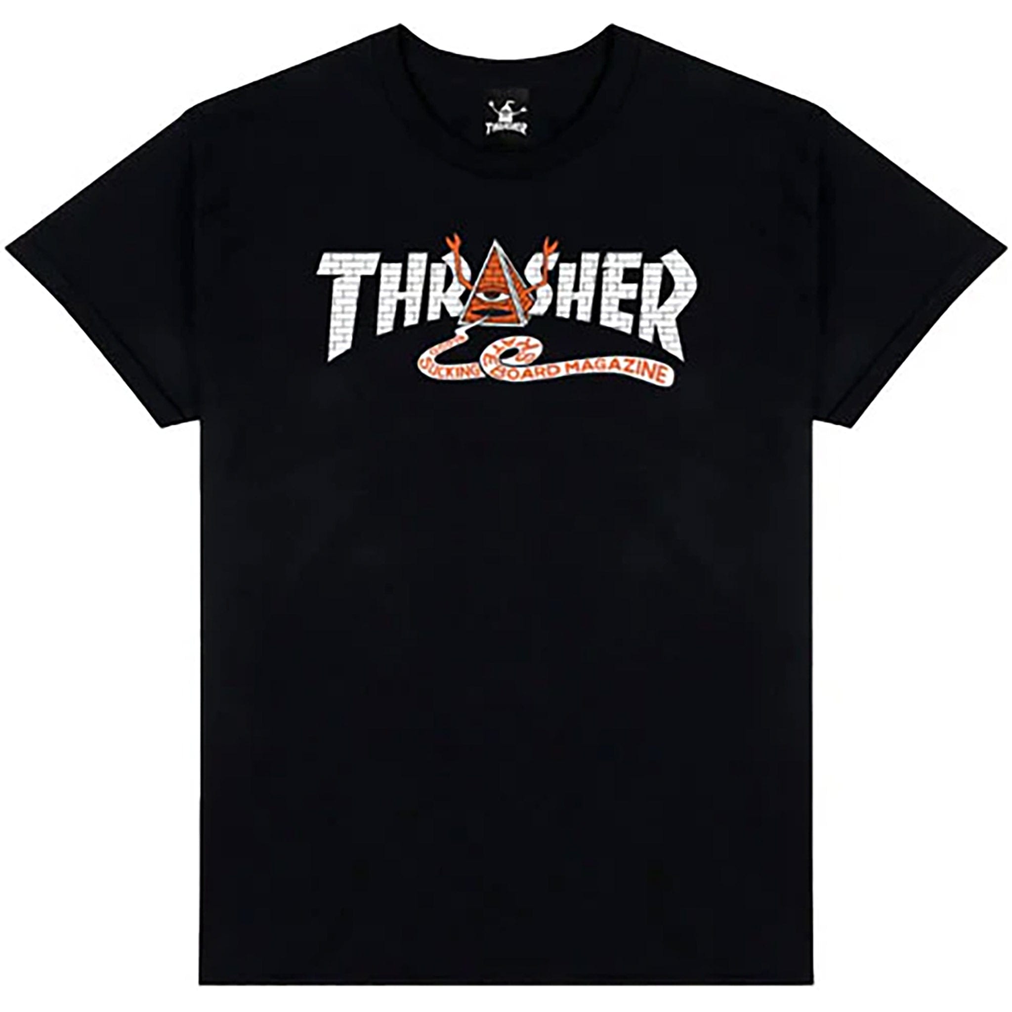 Thrasher X Toy Machine Pyramid Tee Black T Shirt