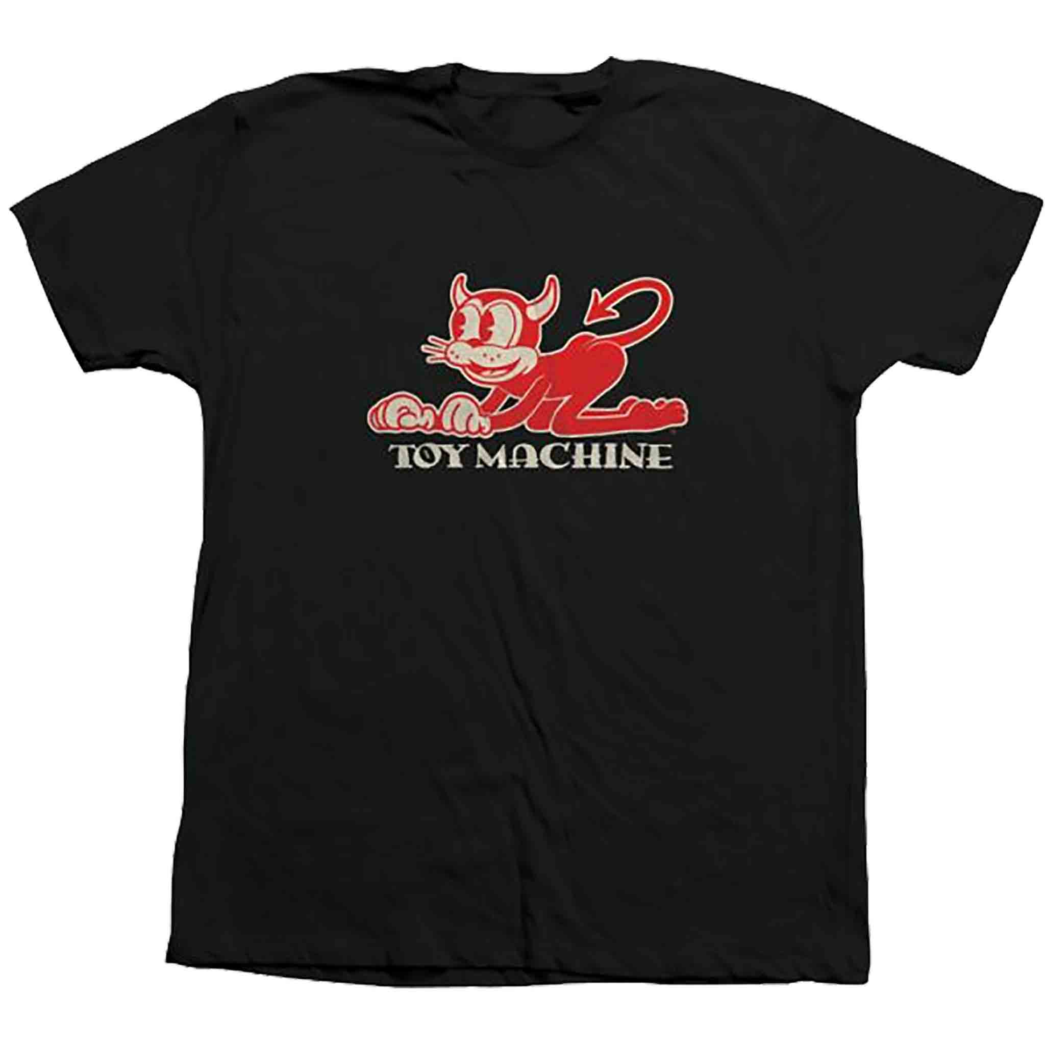 Toy Machine Toons Devil Cat Tee Black T Shirt