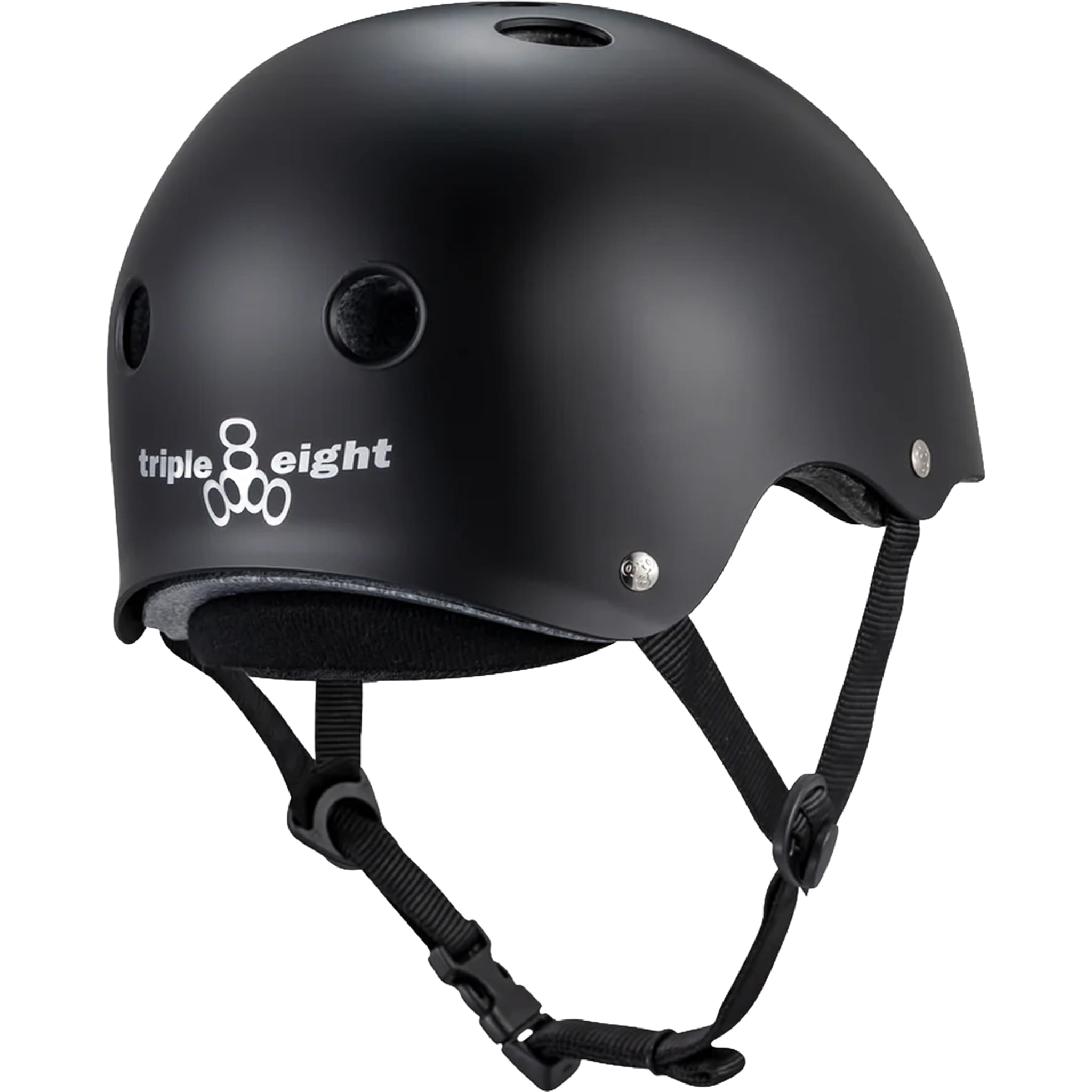 Triple 8 Deep Cover Helmet Black Matte Skateboard Helmet