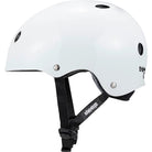 Triple 8 Deep Cover Helmet White Glossy Skateboard Helmet