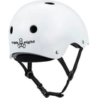 Triple 8 Deep Cover Helmet White Glossy Skateboard Helmet