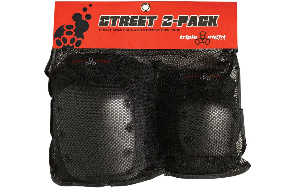 Triple Eight Street 2-Pack Knee & Elbow Pads Skateboard Protection