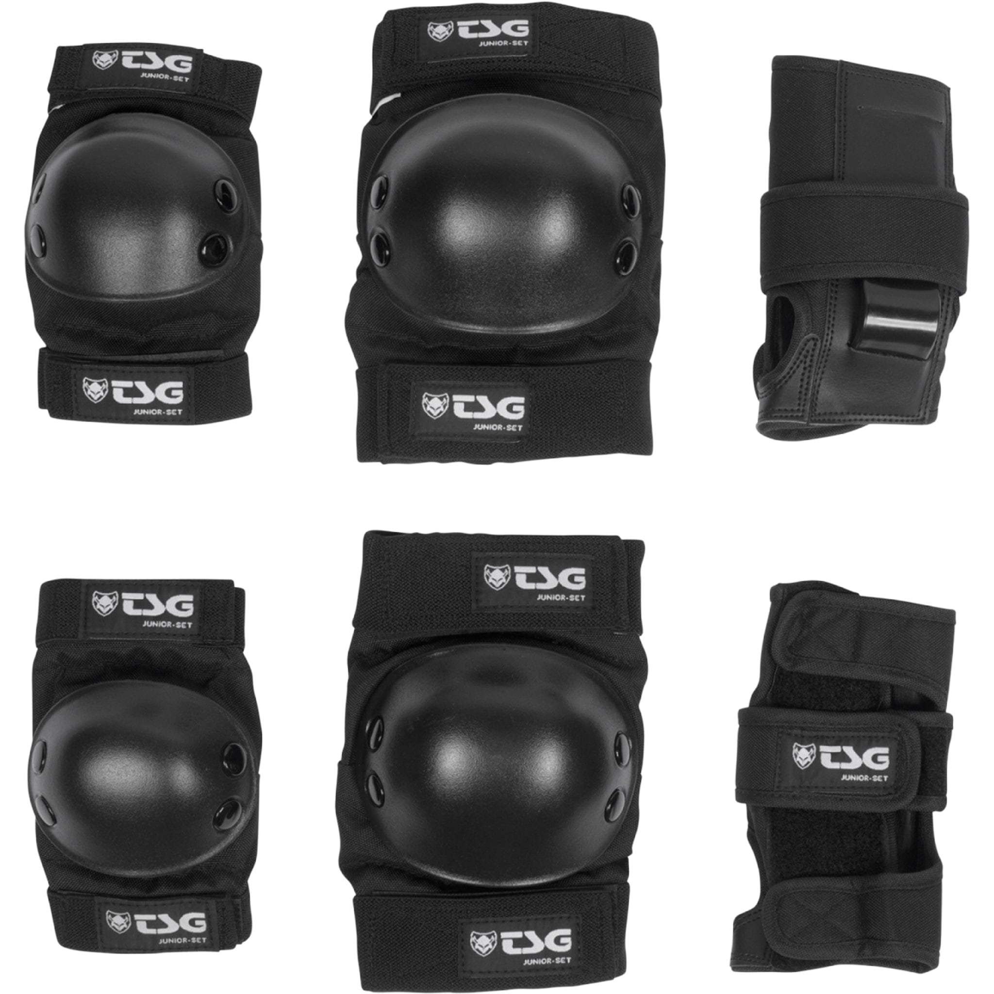 TSG Junior Set Pads Black Skateboard Protection