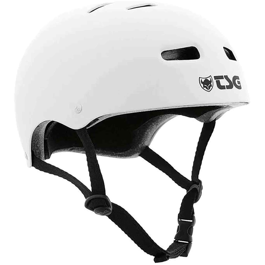 TSG Skate/BMX Injected White Skateboard Helmet