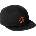 Union 5 Panel Hat Black Orange Hats