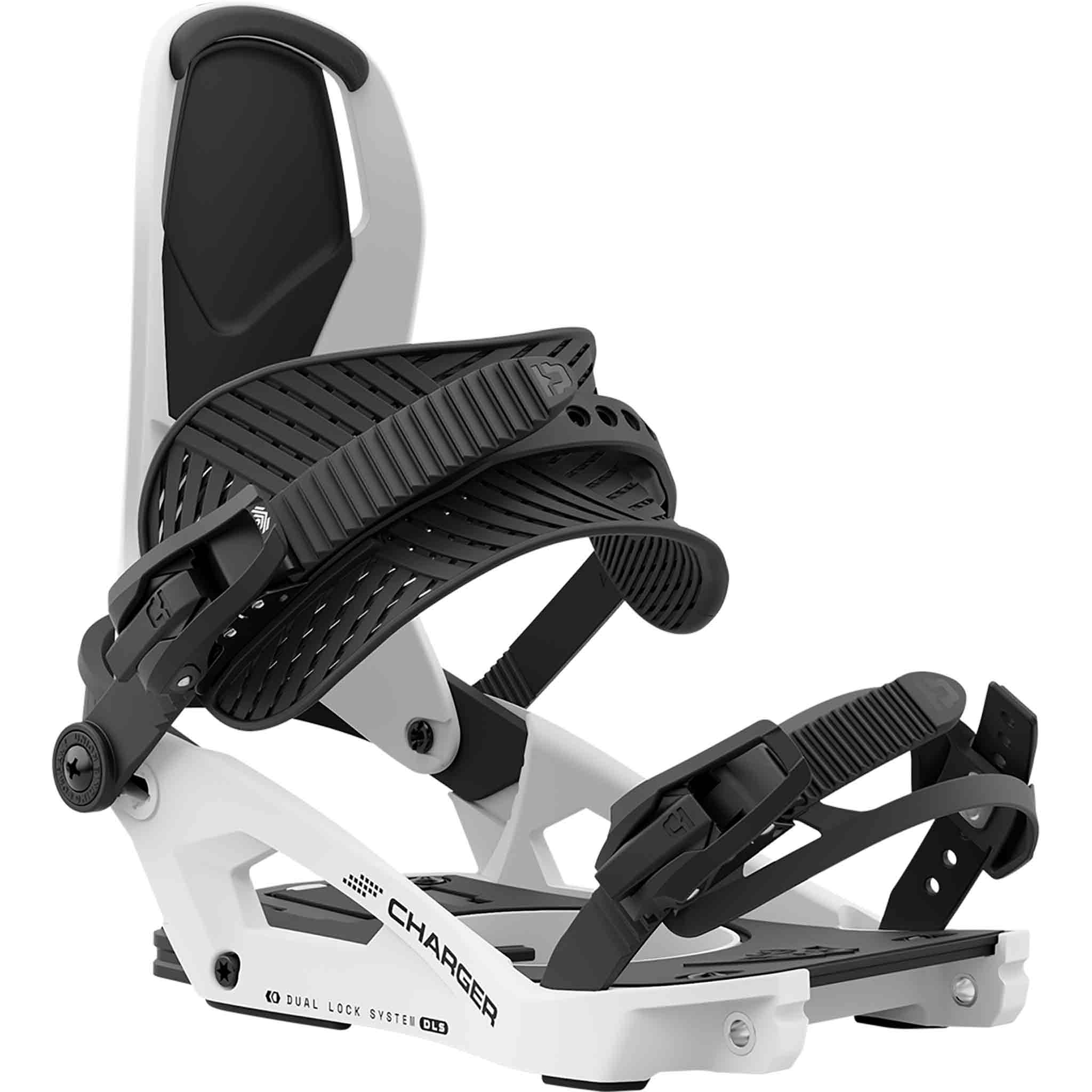 Union Charger Snowboard Binding White 2024 Mens Bindings