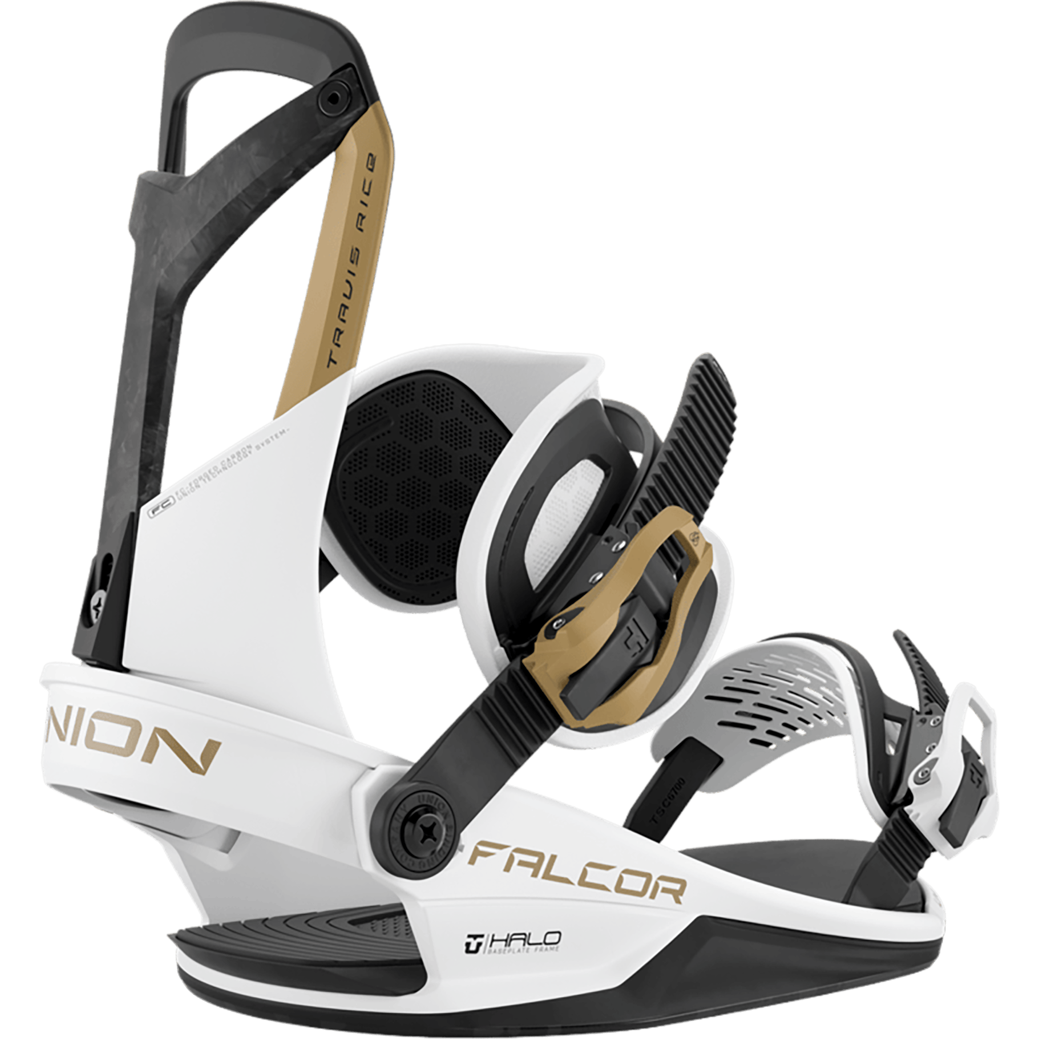 Union Falcor Snowboard Binding Bianco 2027 Mens Snowboard Bindings