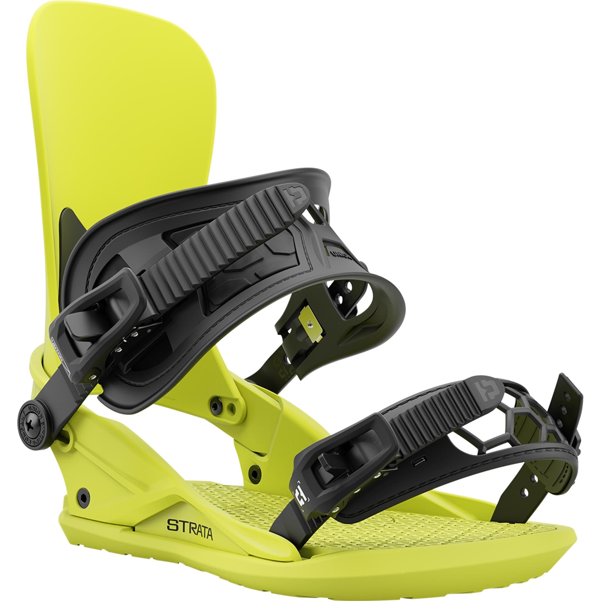 Union Strata Snowboard Binding Acid Green 2025 Mens Bindings