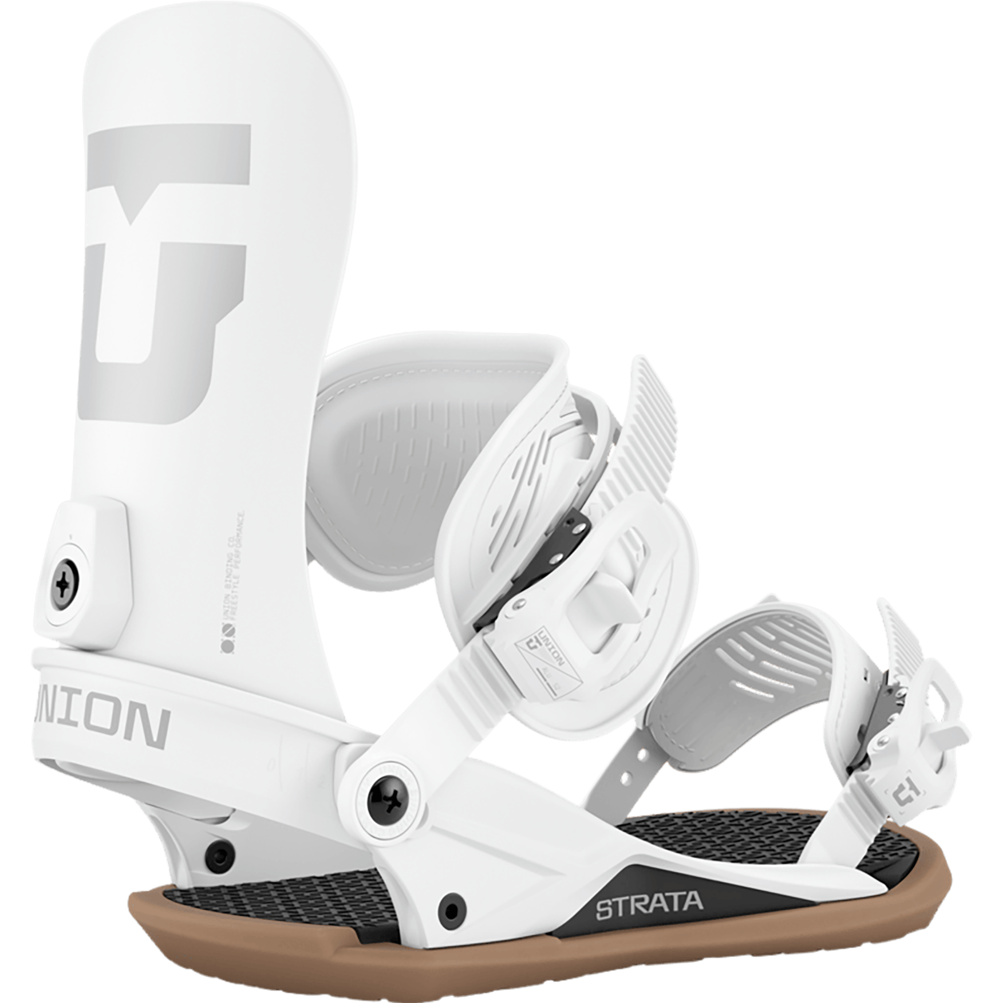 Union Strata Snowboard Binding White 2027 Mens Snowboard Bindings