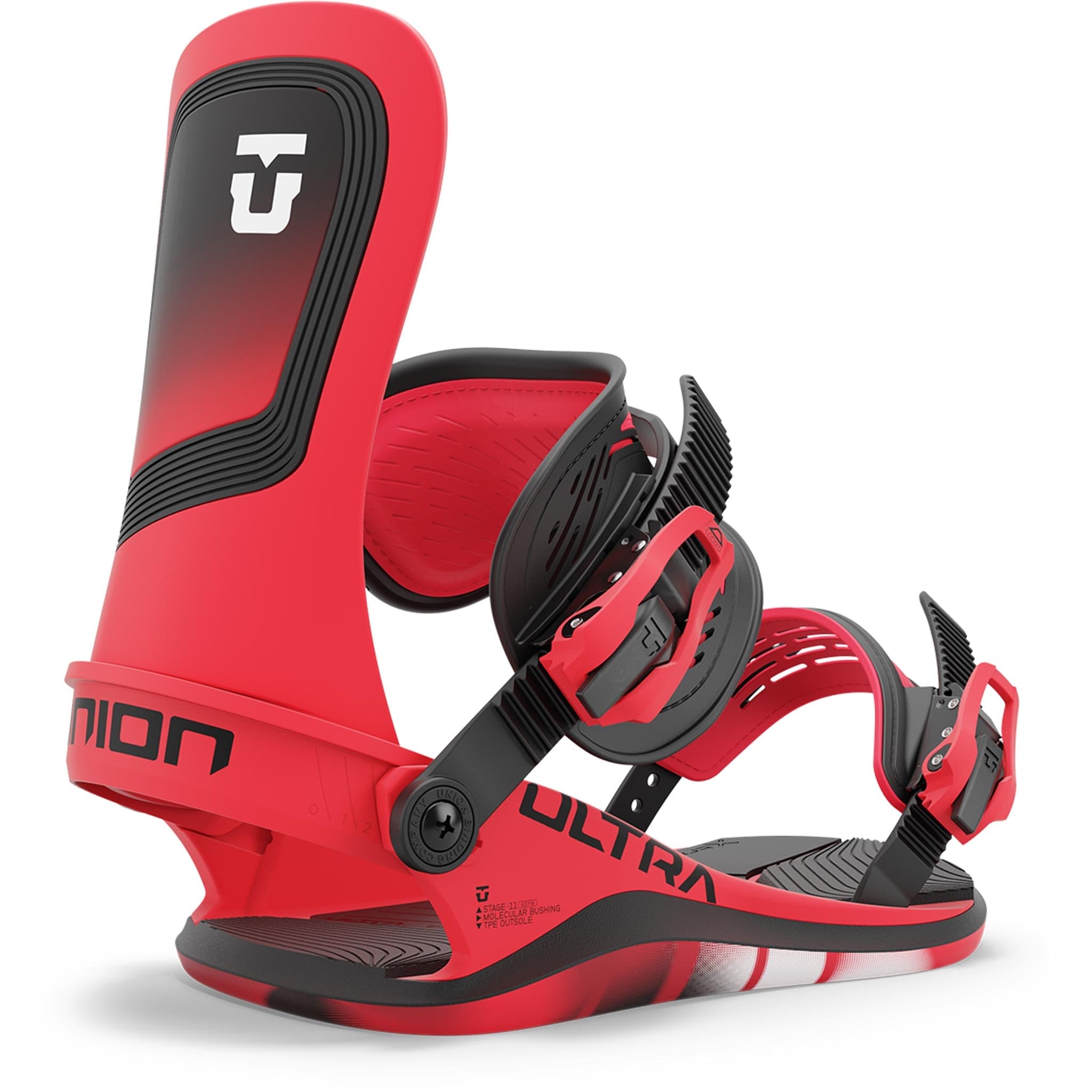 Union Ultra Mens Snowboard Binding Hot Red 2025 Mens Bindings