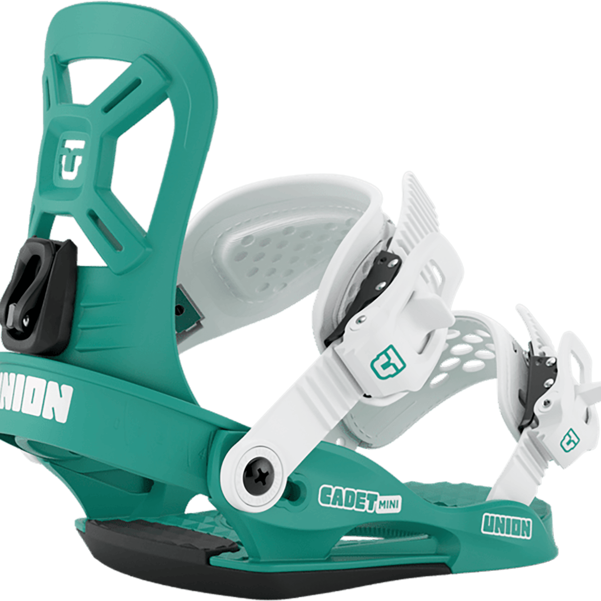Union Youth Cadet Mini Snowboard Binding Teal 2027 Kids Snowboard Bindings