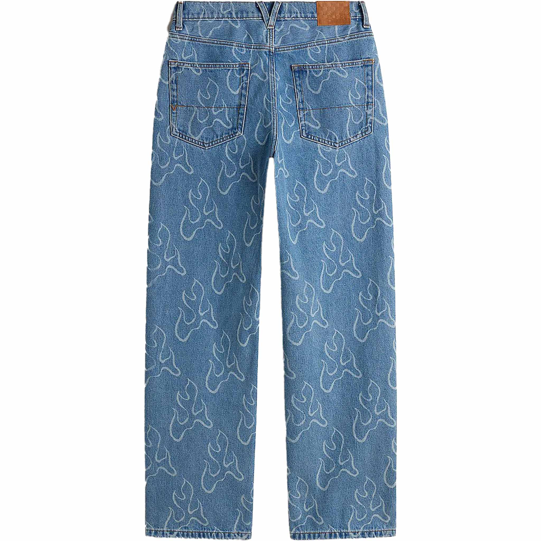 【完売品】VANISH LOOSE FIT OIL COATING DENIM Vans Check 5 Blaze Loose Denim Pant Stonewash Blue - Sanction