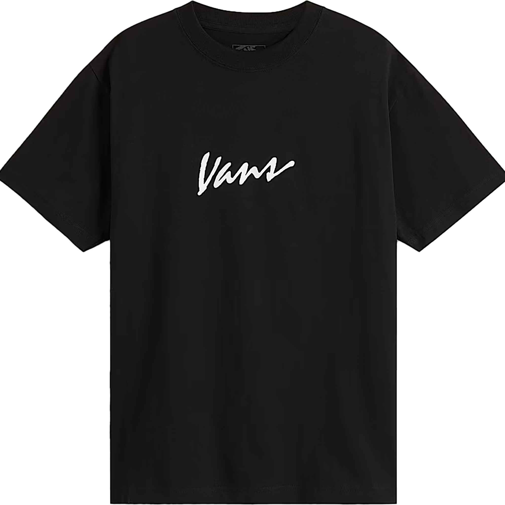 Vans Classic Script Tee Black T Shirt