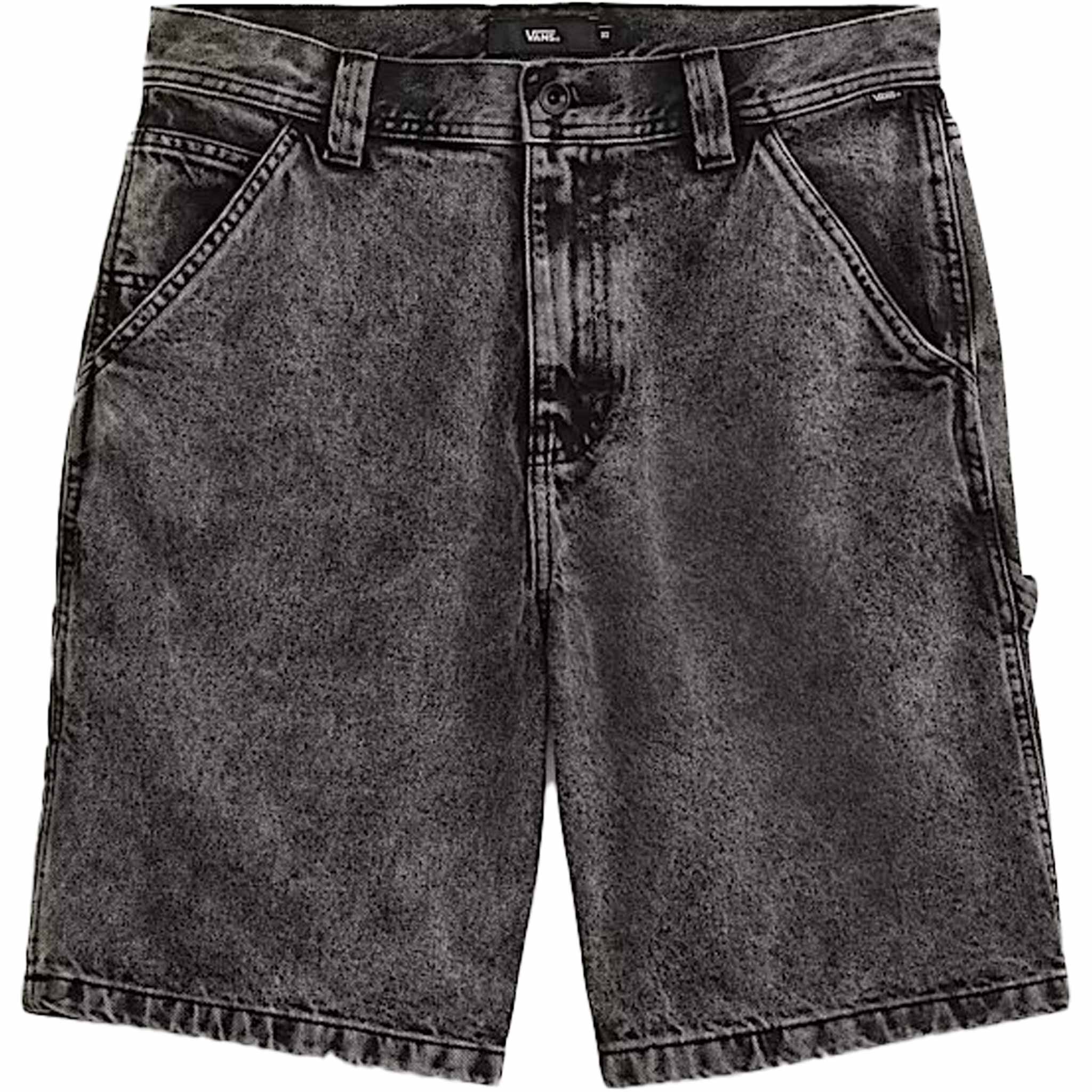 Vans Drill Chore Loose Denim Short Stonewash Black - Sanction Vans Drill Chore Loose Denim Short Stonewash Black - Sanction