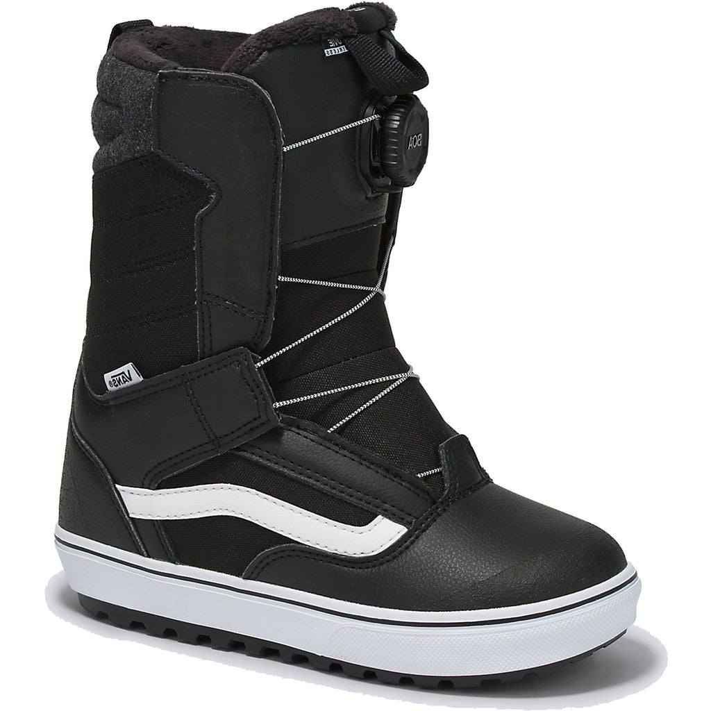 Vans Juvie Linerless Snowboard Boot Black White 2024 Kids Boot