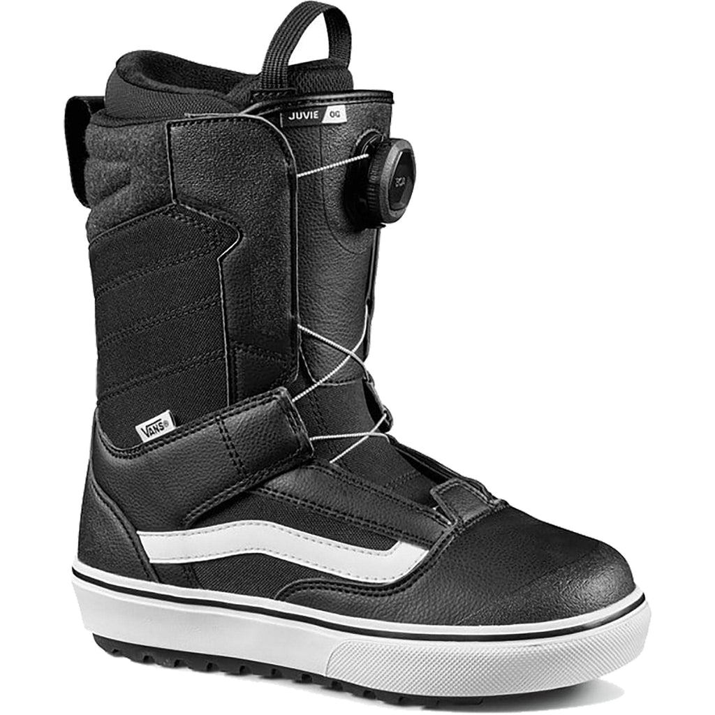 Vans Juvie OG Snowboard Boot Black White 2024 Kids Boot