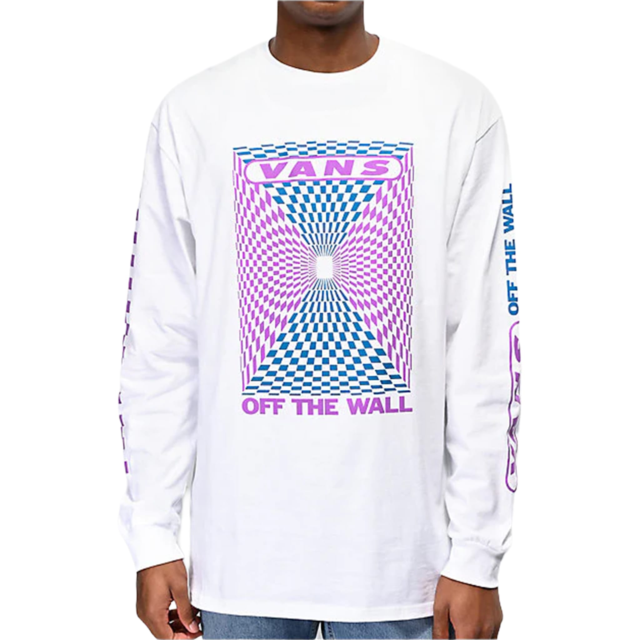 Vans Kaleidoscope Long Sleeve T-Shirt White T Shirt
