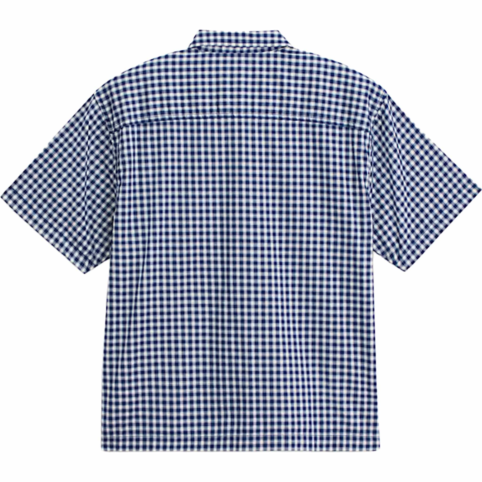 Vans Larkspur Mini Plaid Shirt Deep Indigo Blue Button Up