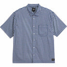 Vans Larkspur Mini Plaid Shirt Deep Indigo Blue Button Up