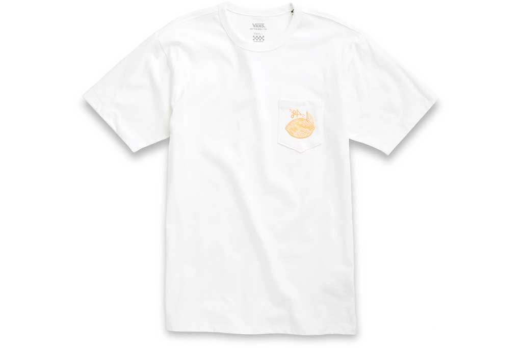 Vans Lizzie Off The Wall Classic Pocket Tee White Womens Apparel