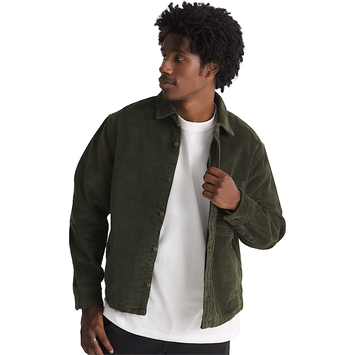 Vans Martinez Overshirt Obsidian Fern Green Button Up
