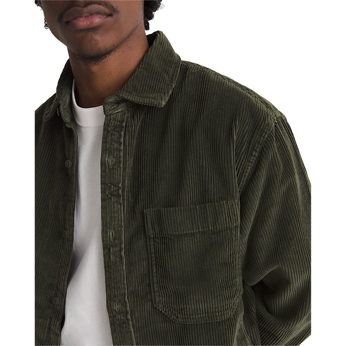Vans Martinez Overshirt Obsidian Fern Green Button Up