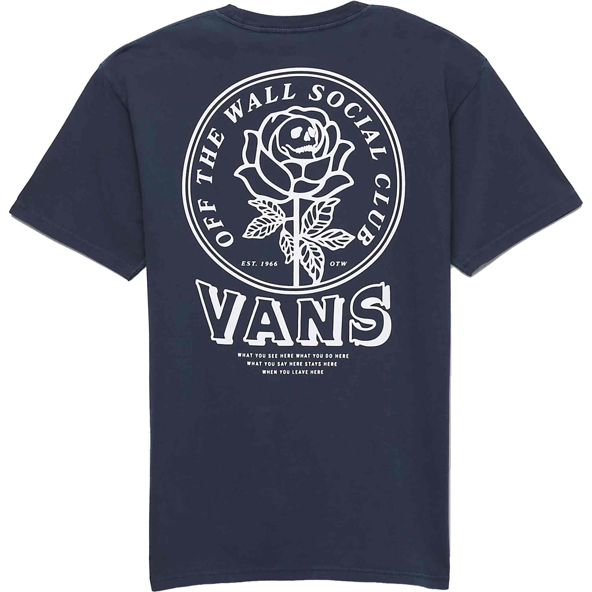 Vans Off The Wall Social Club Tee Dress Blue T Shirt