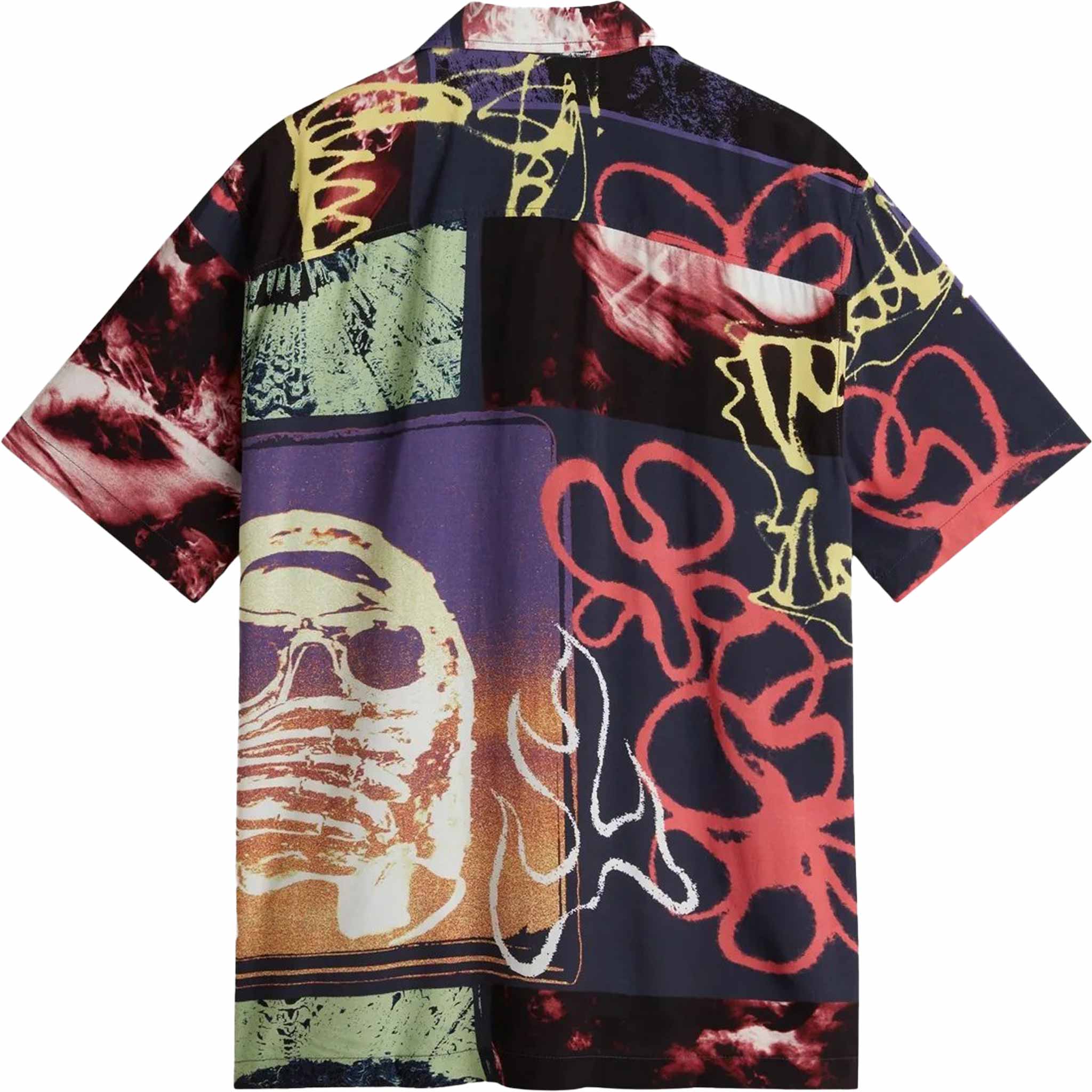 Vans Prospect Collage Tee Woven Parisian Night Button Up