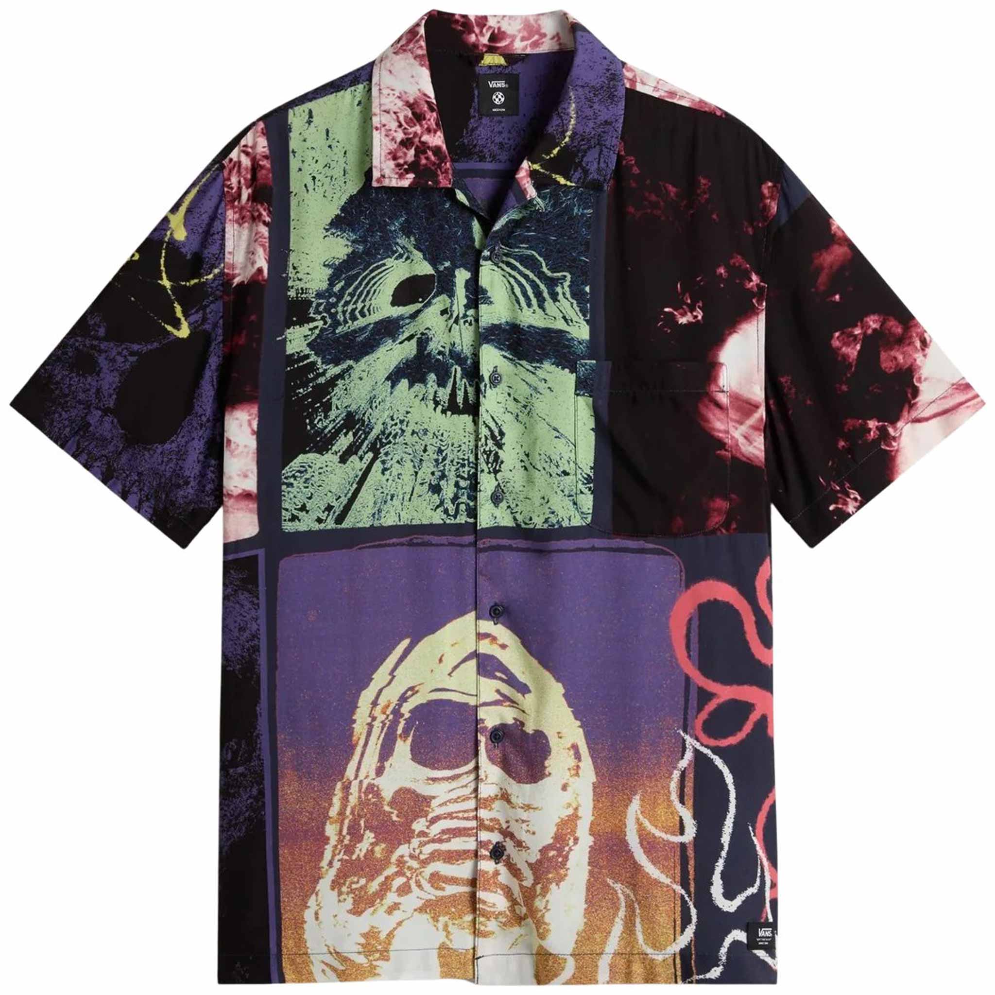 Vans Prospect Collage Tee Woven Parisian Night Button Up