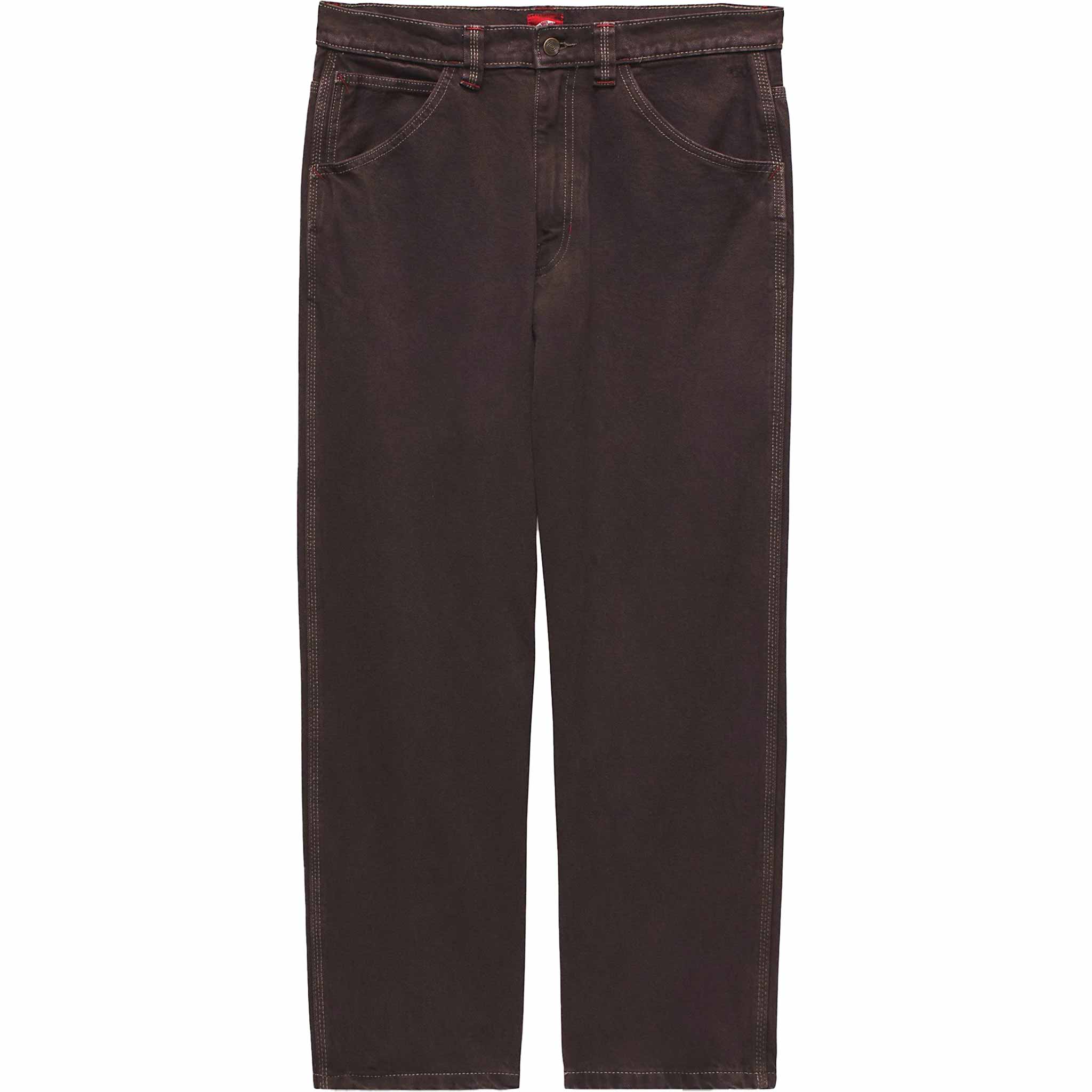 Vans Skate Check 5 Loose Denim Pants After Dark Brown - Sanction
