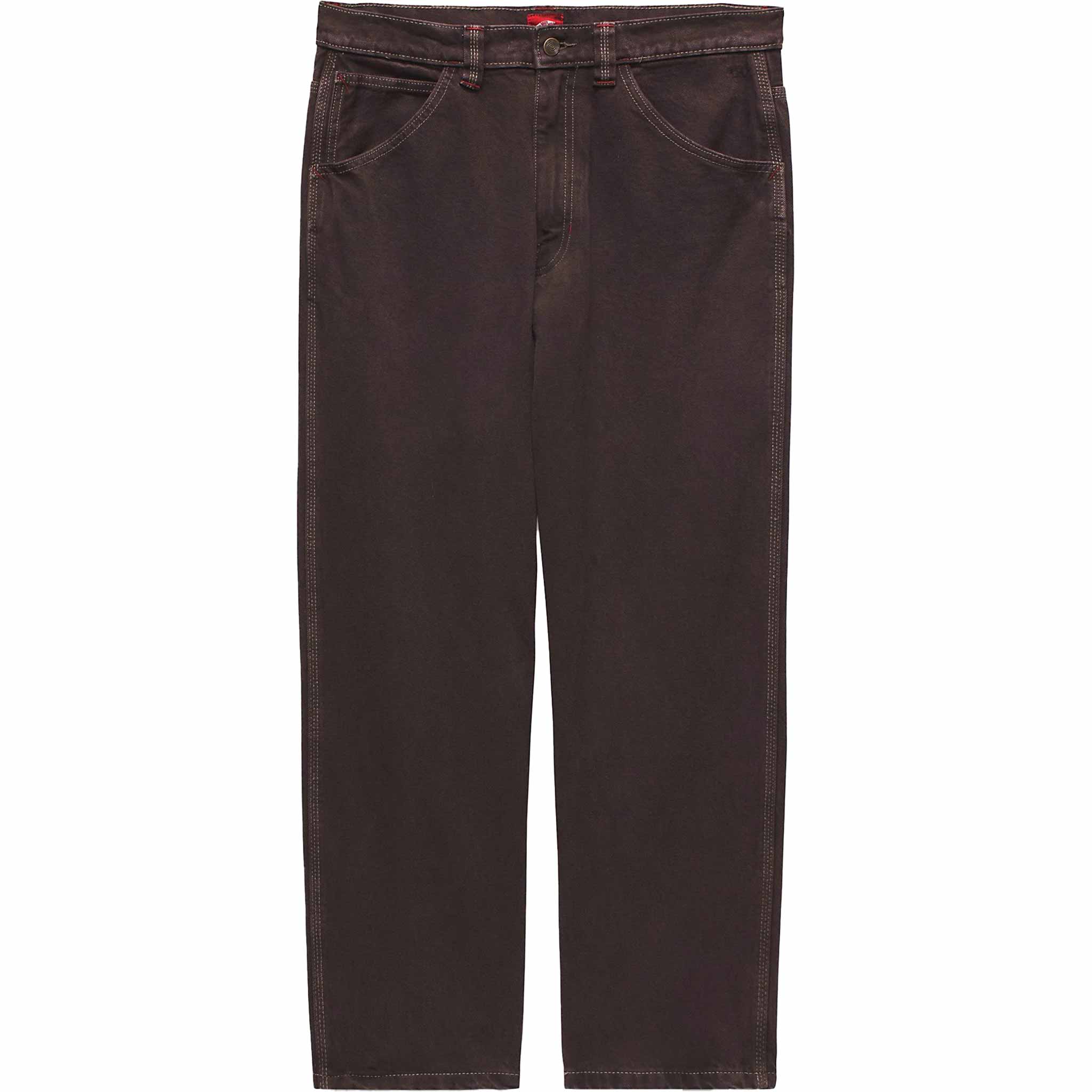 Vans Skate Check 5 Loose Denim Pants After Dark Brown Pants