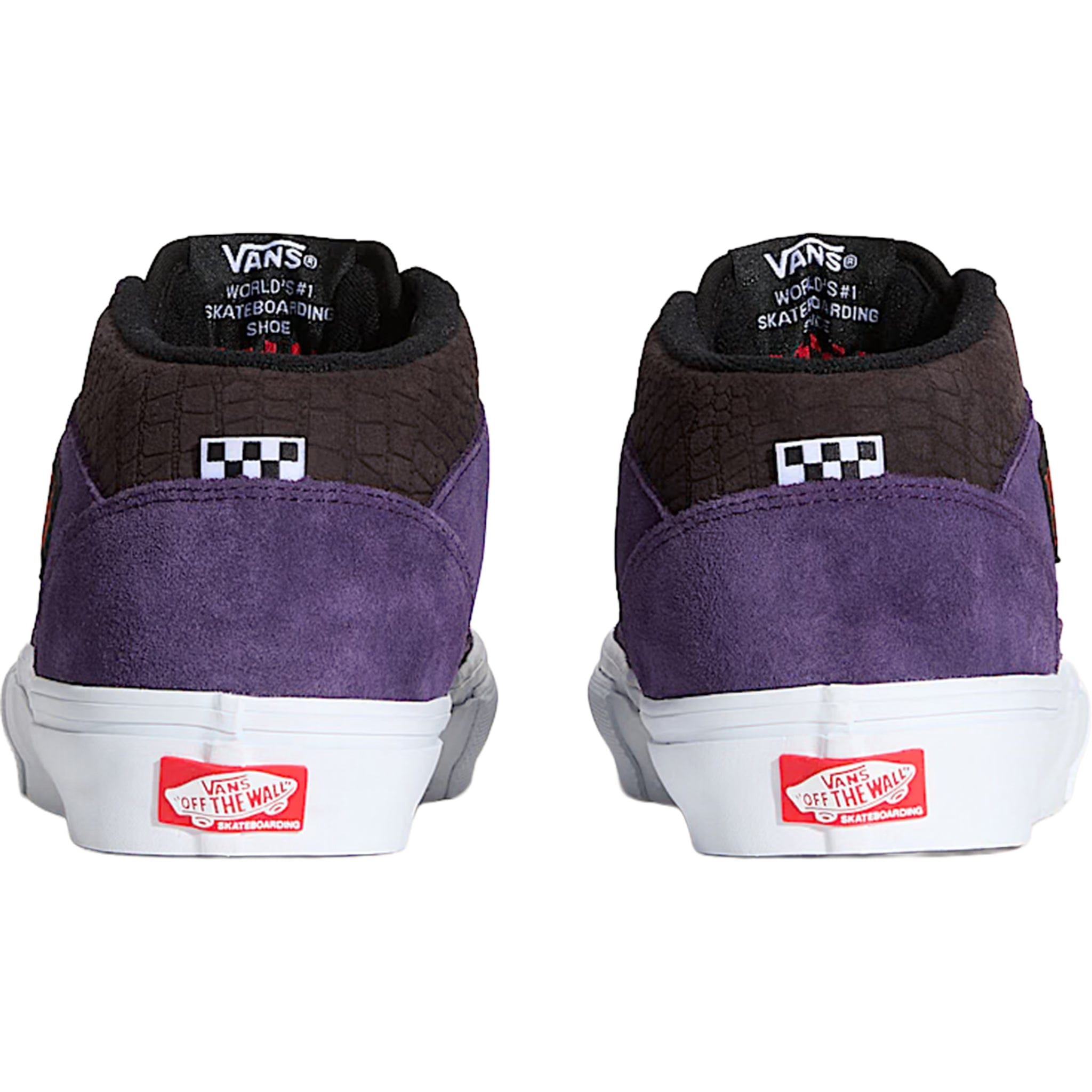 Vans Skate Half Cab Shoes Croc Grape Purple - Sanction Skate And Snow
