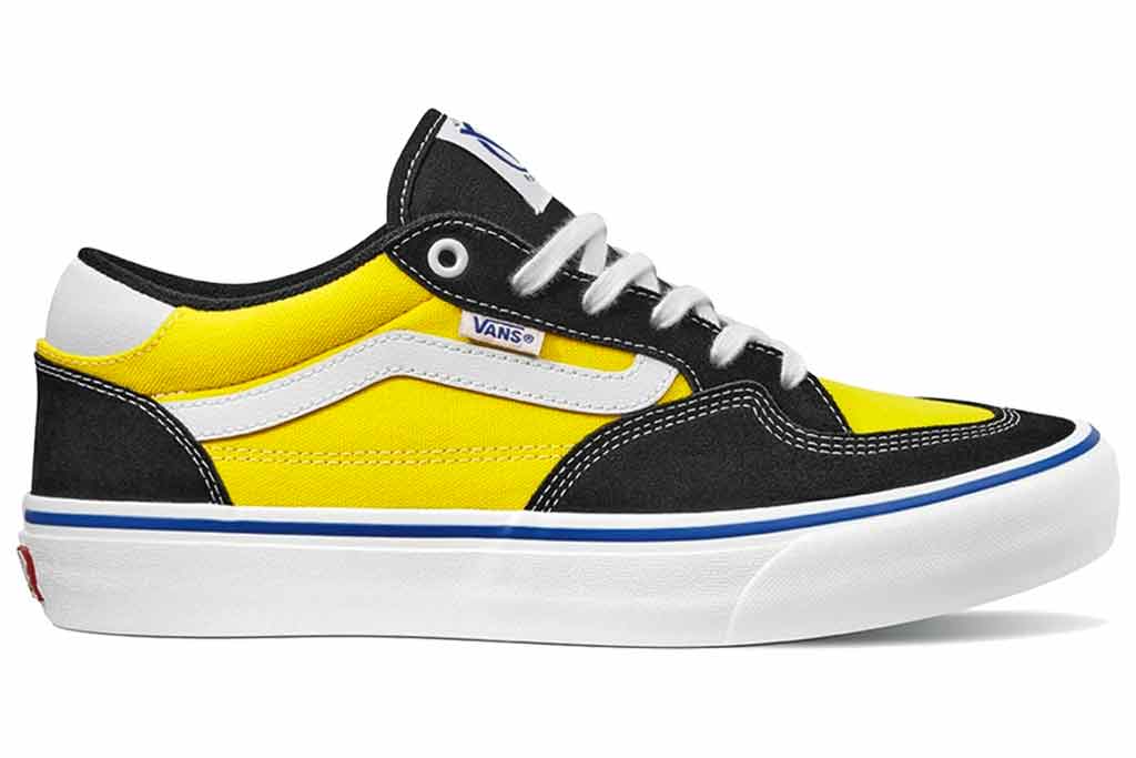 Vans Skate Rowan Black Yellow Shoes