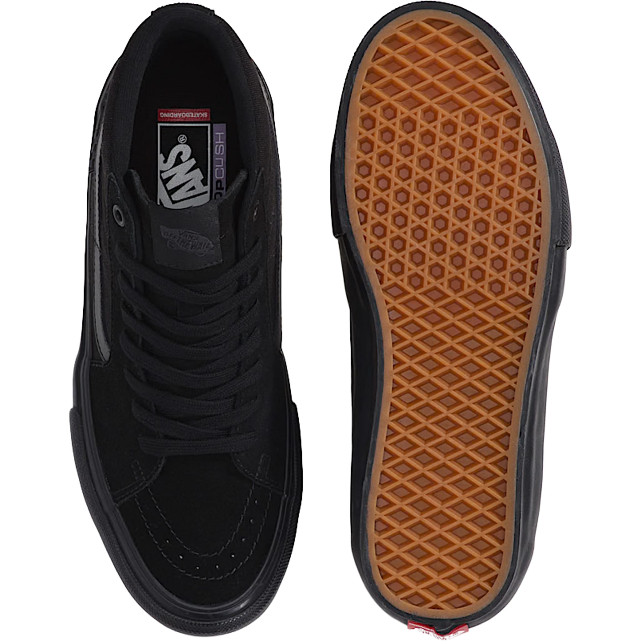 Vans Skate Sk8-Hi Shoe Black Black Shoes
