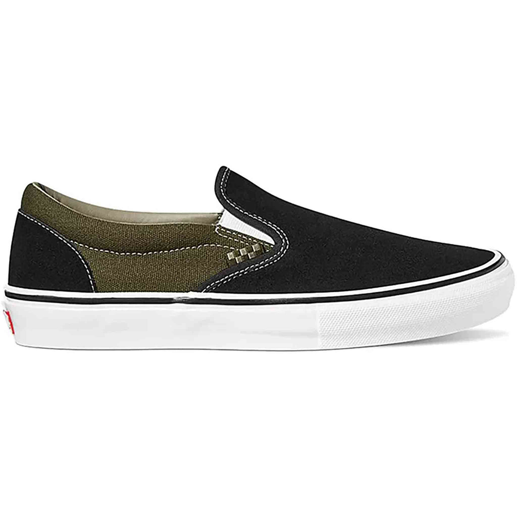 Vans Skate Slip On Black Olive Shoes