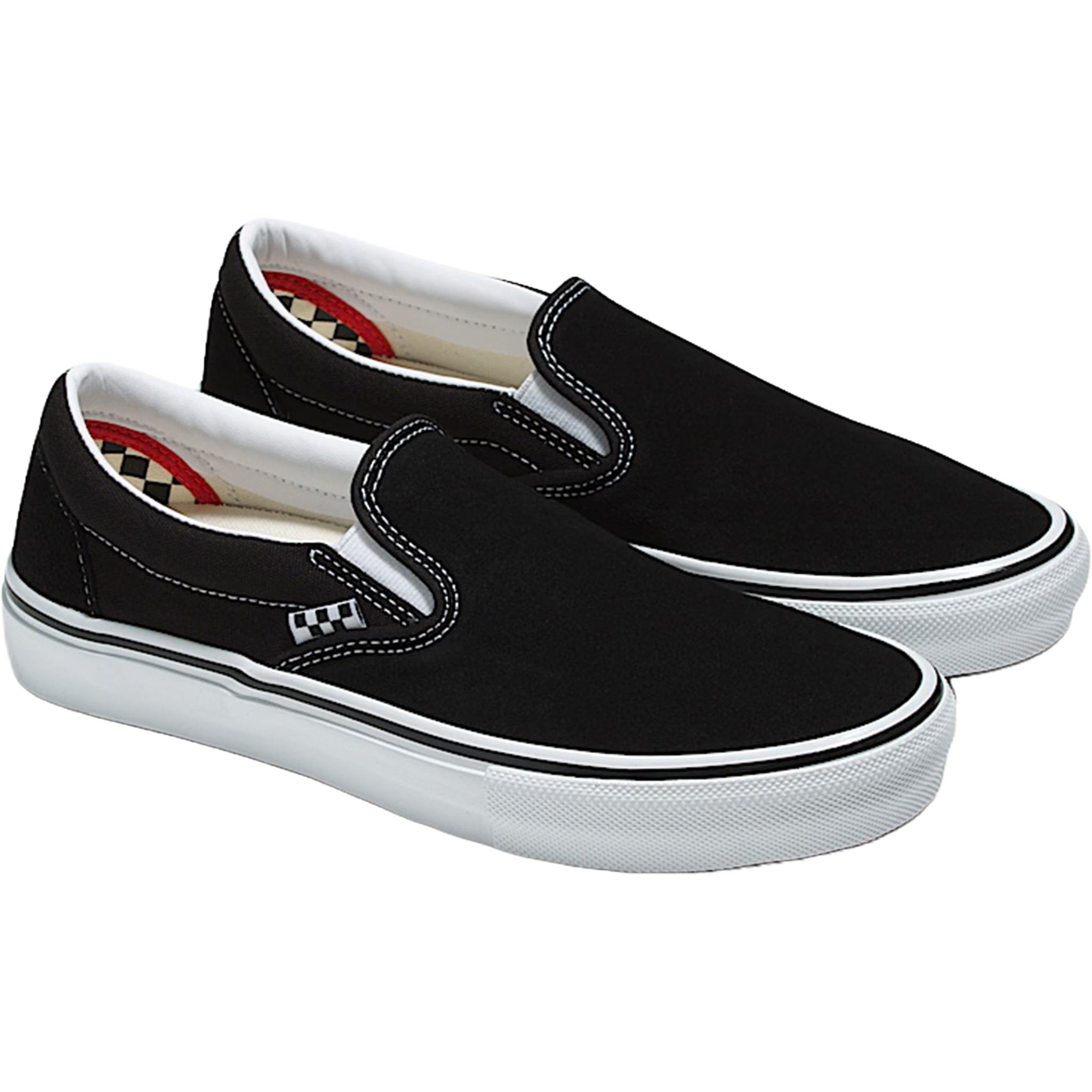 Vans Skate Slip On Shoe Black White Shoes
