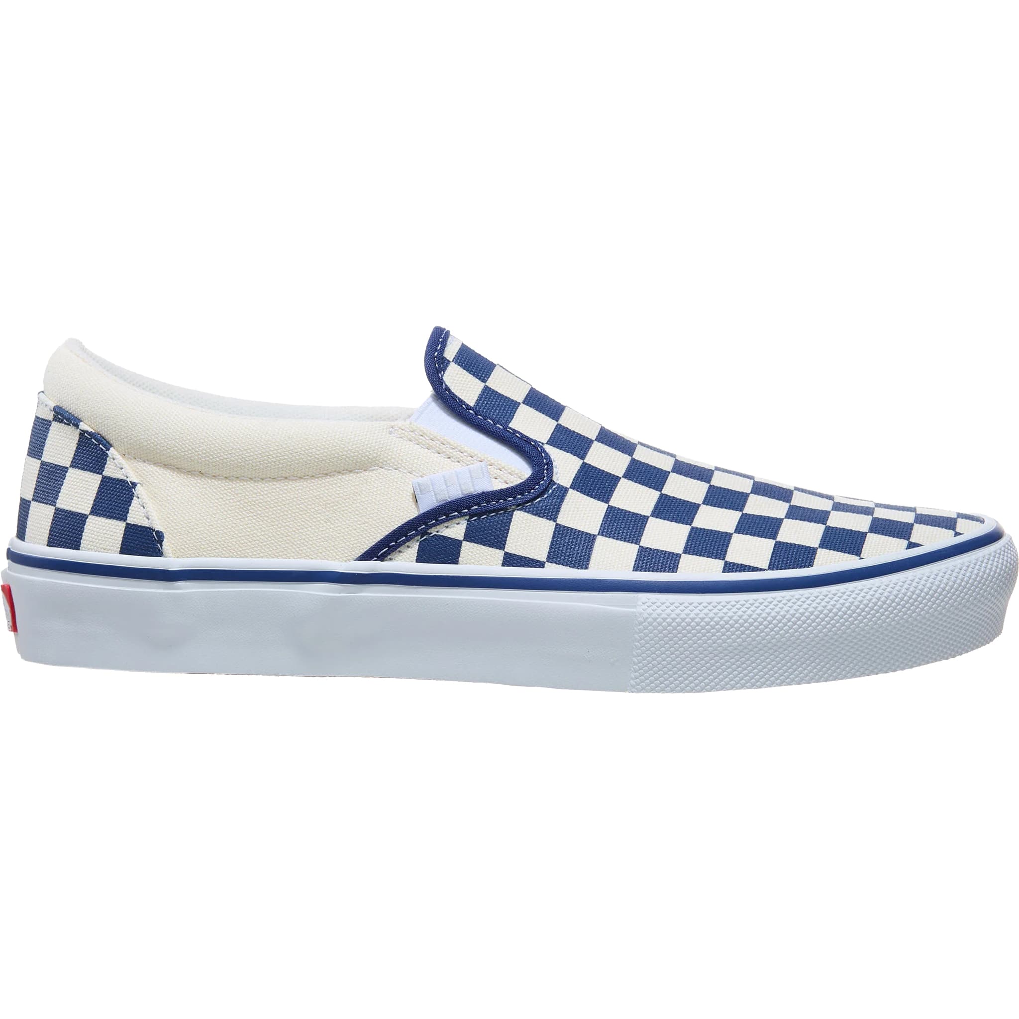 Vans Skate Slip On Shoe Blue Checkerboard Shoes