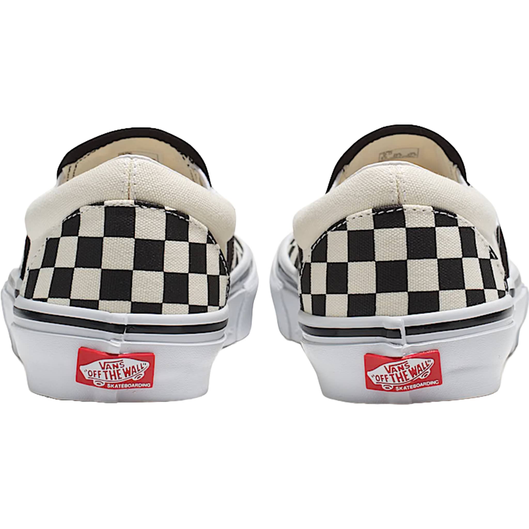 Vans Skate Slip On Shoe Checkerboard Black Off White Shoes