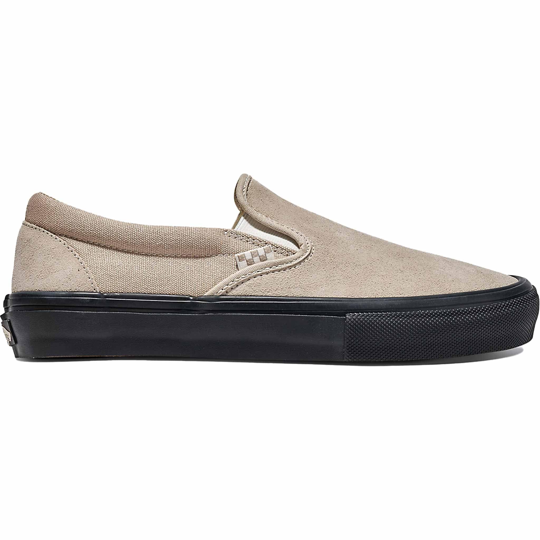 Vans Skate Slip On Shoe Tan Black Shoes