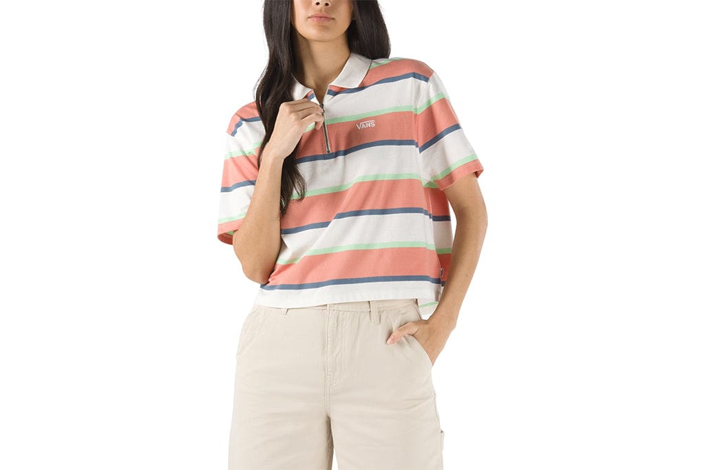 Vans Skate Stripe Polo Marshmallow Womens Apparel