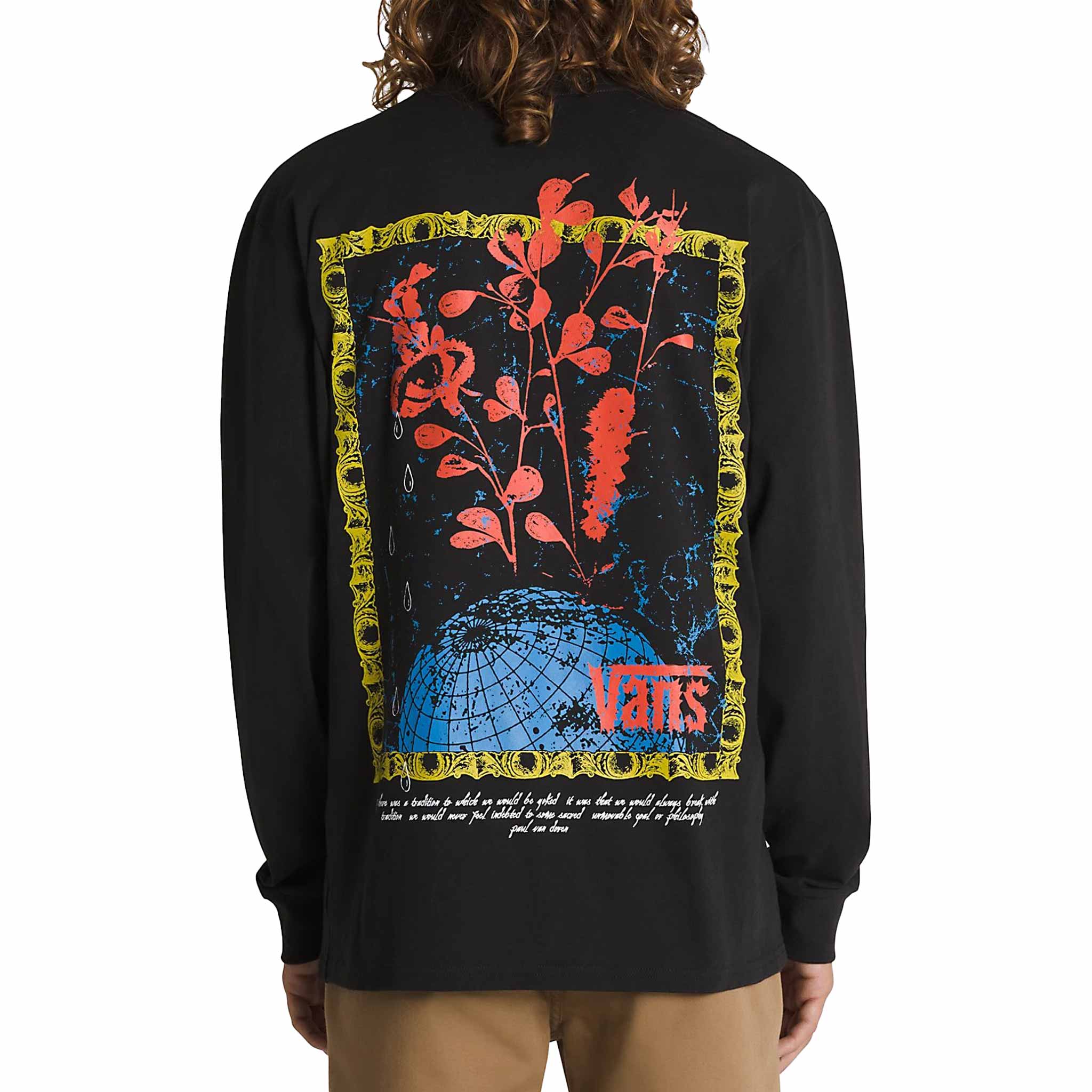 Vans Tear Mountain Long Sleeve Black T Shirt